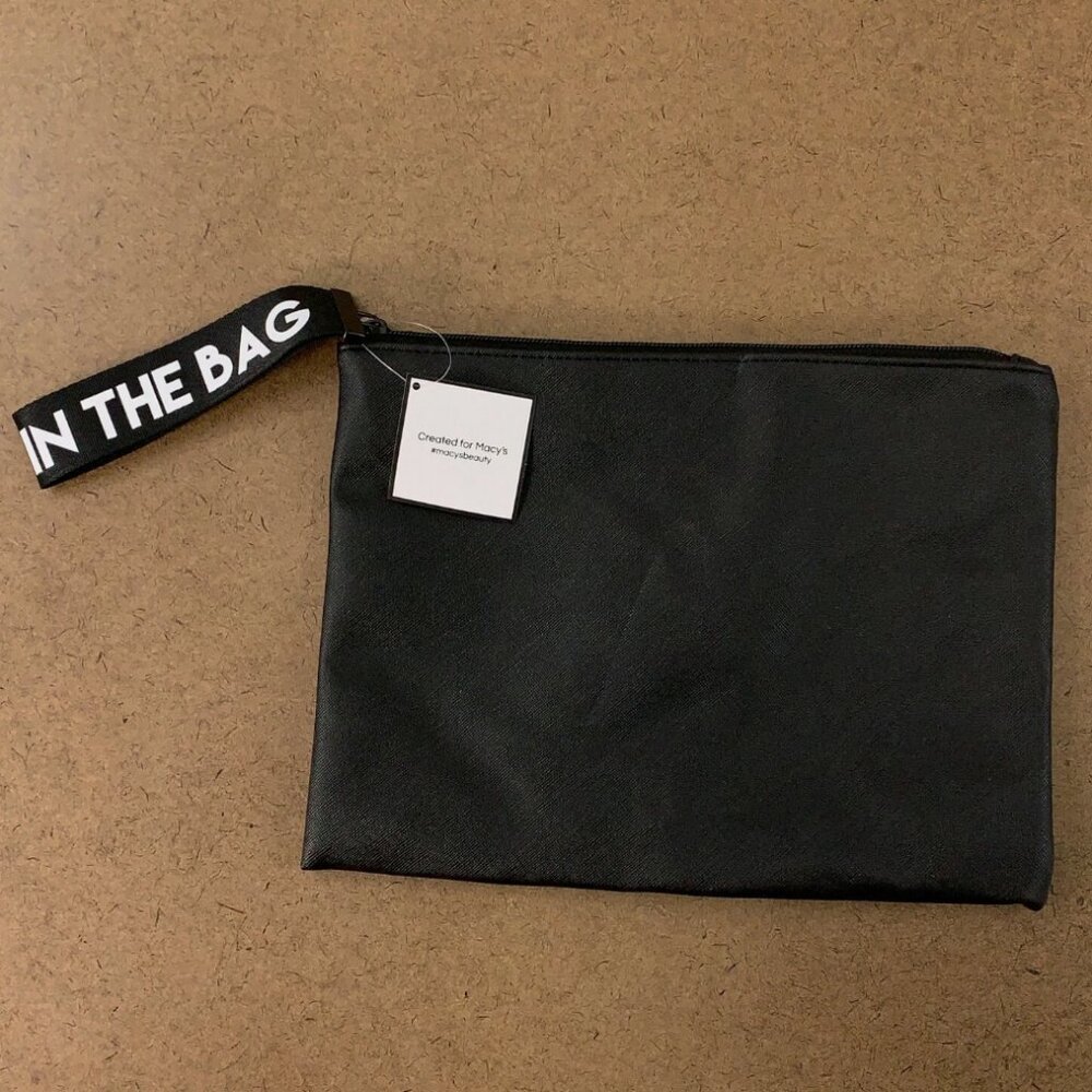 Macy's Beauty Is In The Bag Pull Zipper Cosmetic Makeup Bag